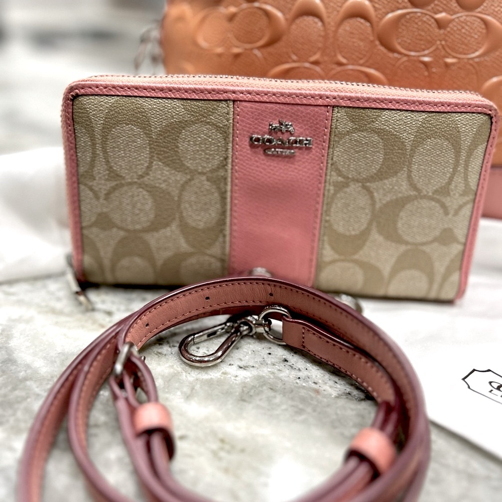 Bundle - Coach Authentic Embossed Signature Patent Leather Satchel - Picture 10 of 14